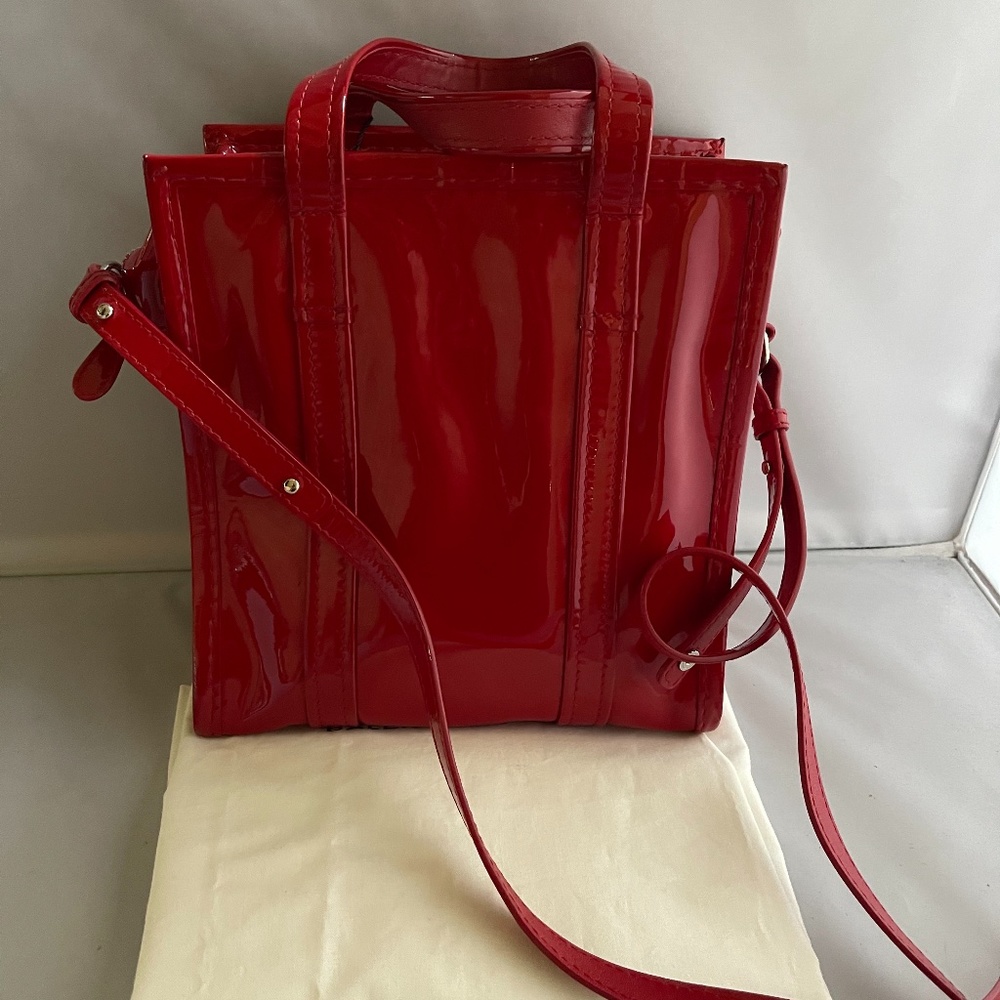 BALENCIAGA Patent Leather XS Bazar Shopper Tote - Picture 8 of 16